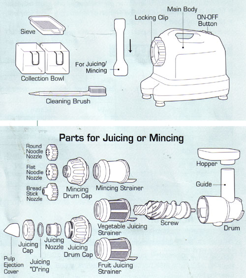 DA802 Oscar Juicer Parts